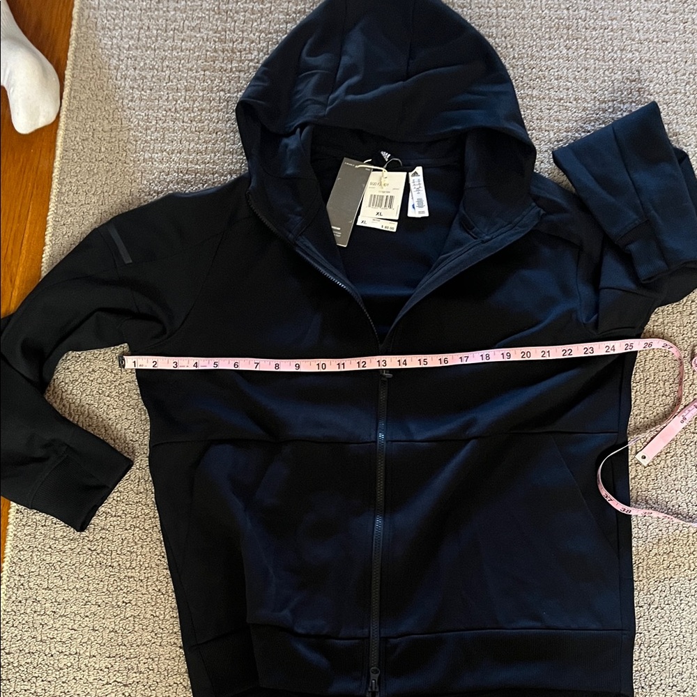 adidas MENS black Hooded Jacket. NWT